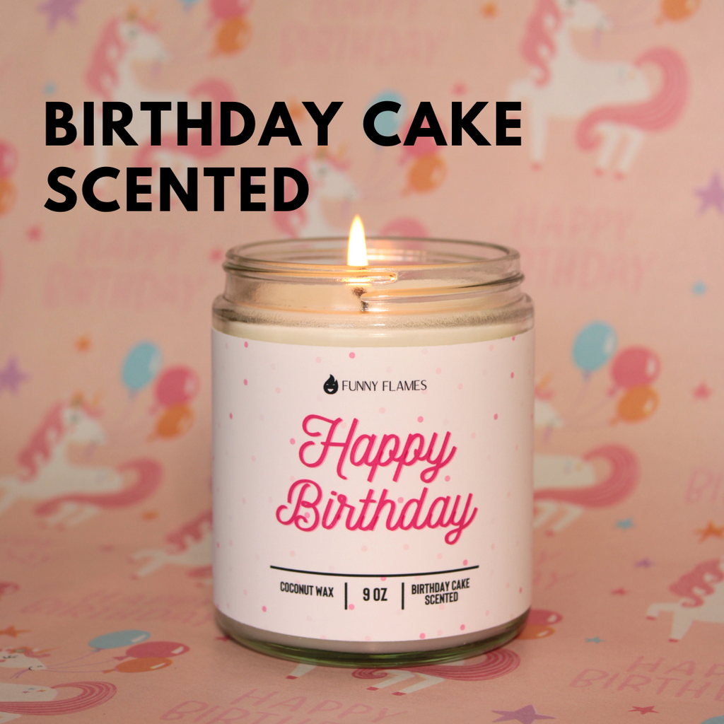 Happy Birthday- Birthday Cake Scented Candle